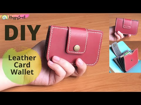 How to make a Leather Card Wallet 💳 with multiple slots