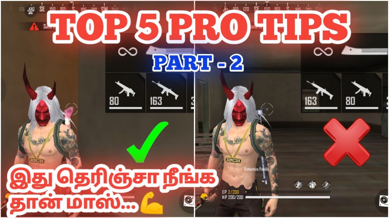 TOP 5 PRO TIPS | PART -2 | Gun slot tips and tricks | FREEFIRE tips and tricks Tamil | Revive tips |