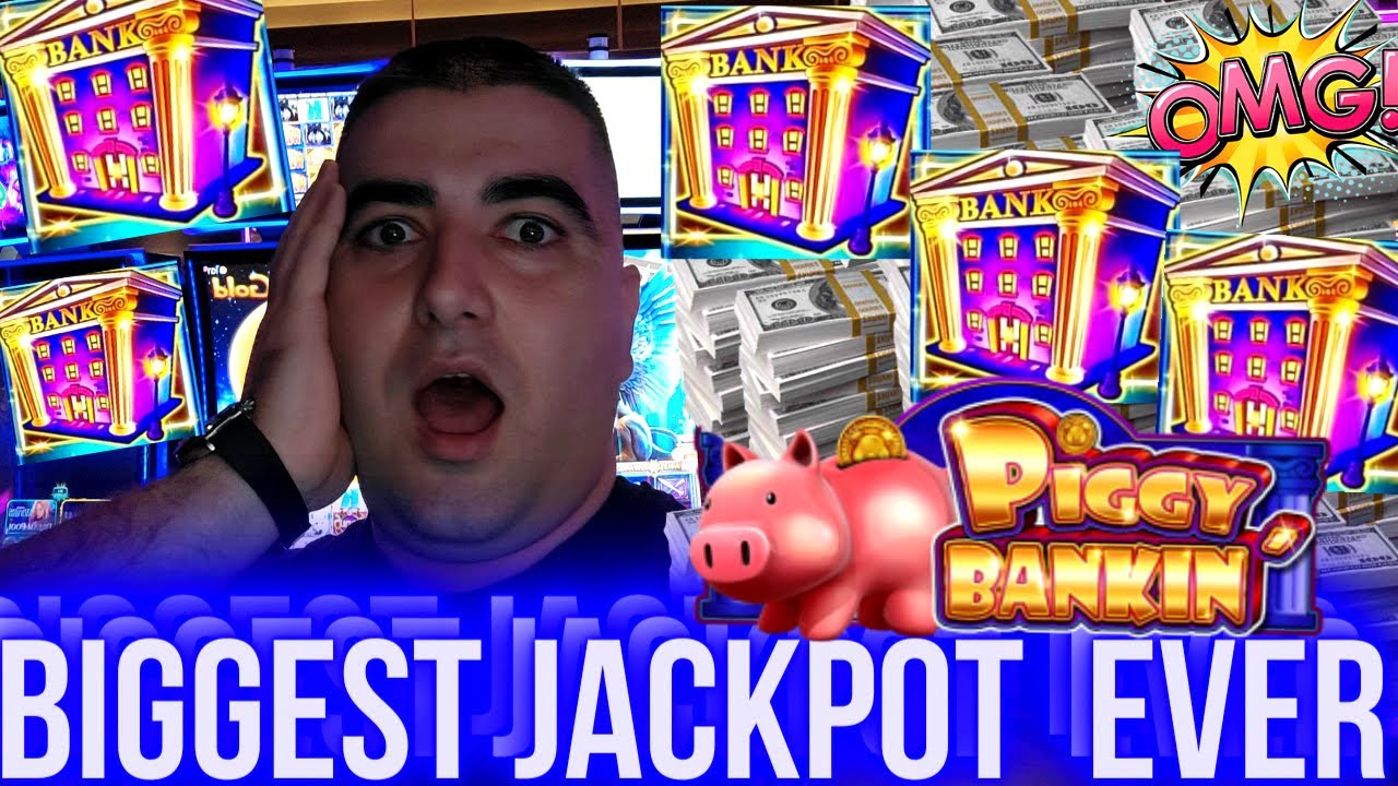 BIGGEST JACKPOT EVER In My Life On Piggy Bankin Slot Machine – TONS OF JACKPOTS