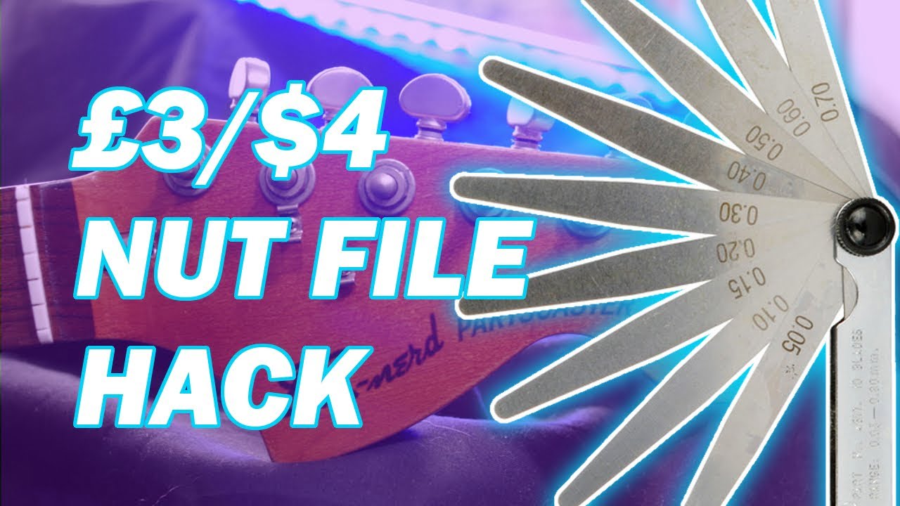 £3/$4 Guitar Nut Slot File HACK! | quick tips EP1 DR-NERD