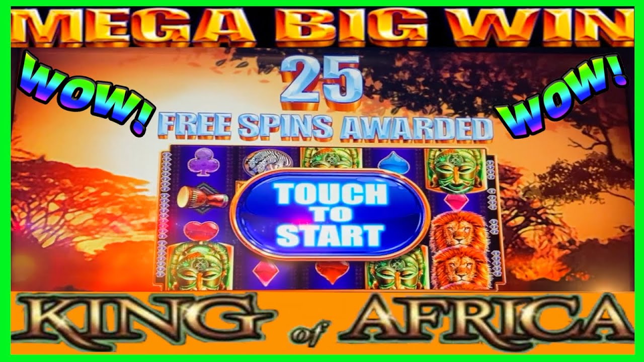 **MEGA BIG WIN!** 25 Spins Paid! King of Africa Slot Machine Bonus