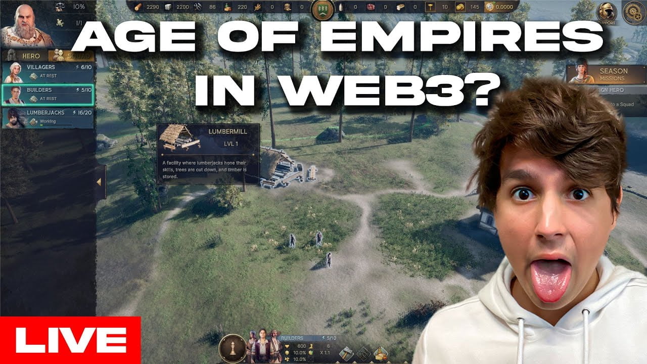 🔴AGE OF EMPIRES WEB3?! BLOCKLORDS BETA GAMEPLAY PLAY TO EARN