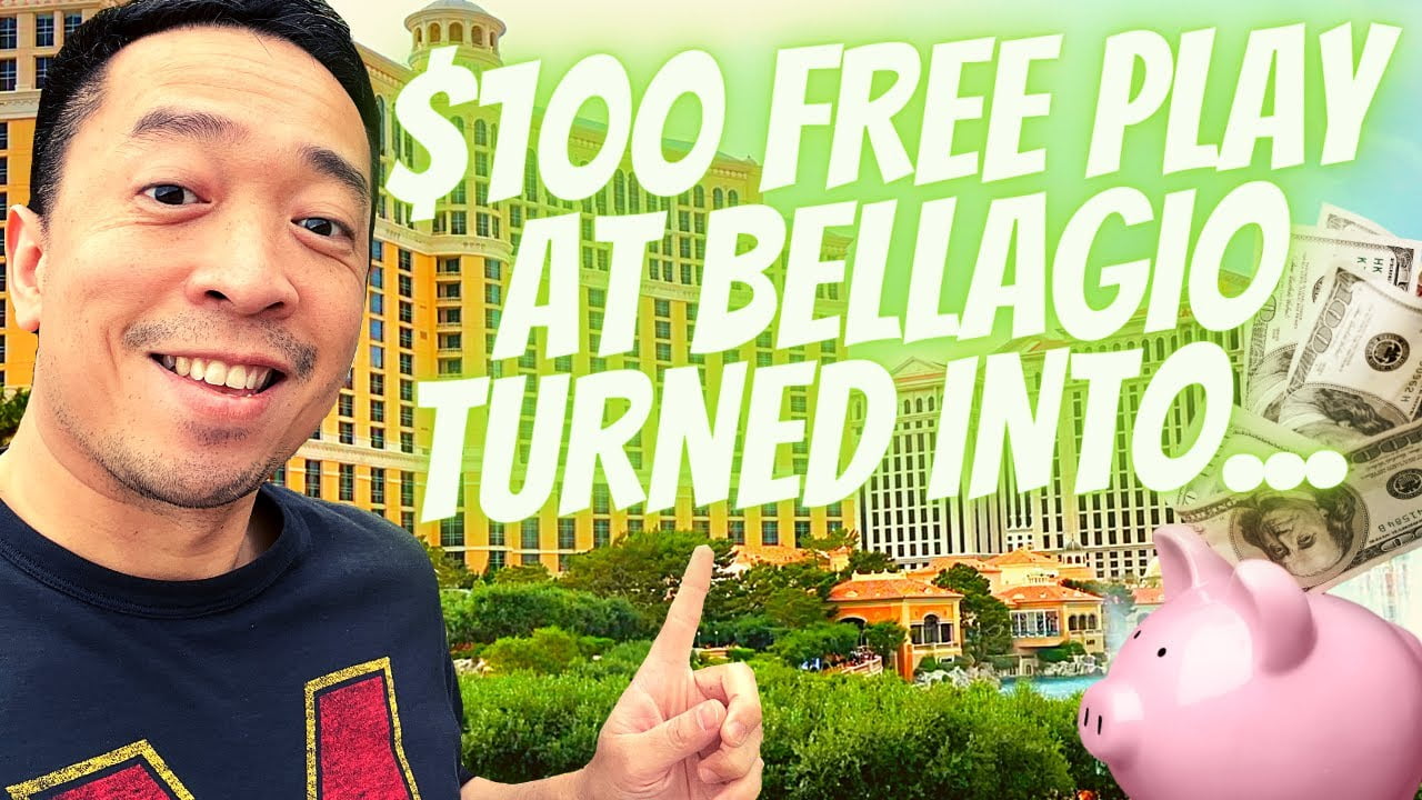 $100 FREE SLOT PLAY AT BELLAGIO!  🤑🙏💸 WHAT WENT RIGHT & WHAT WENT WRONG!
