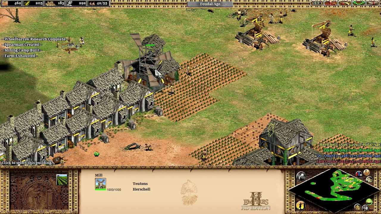 Age of Empire II HD – Counter the rush and win (2v2)